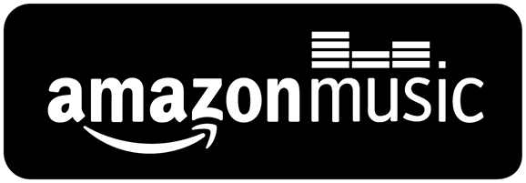A black and white logo for amazon music.