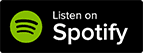 A black and white image of the listen on spotify logo.
