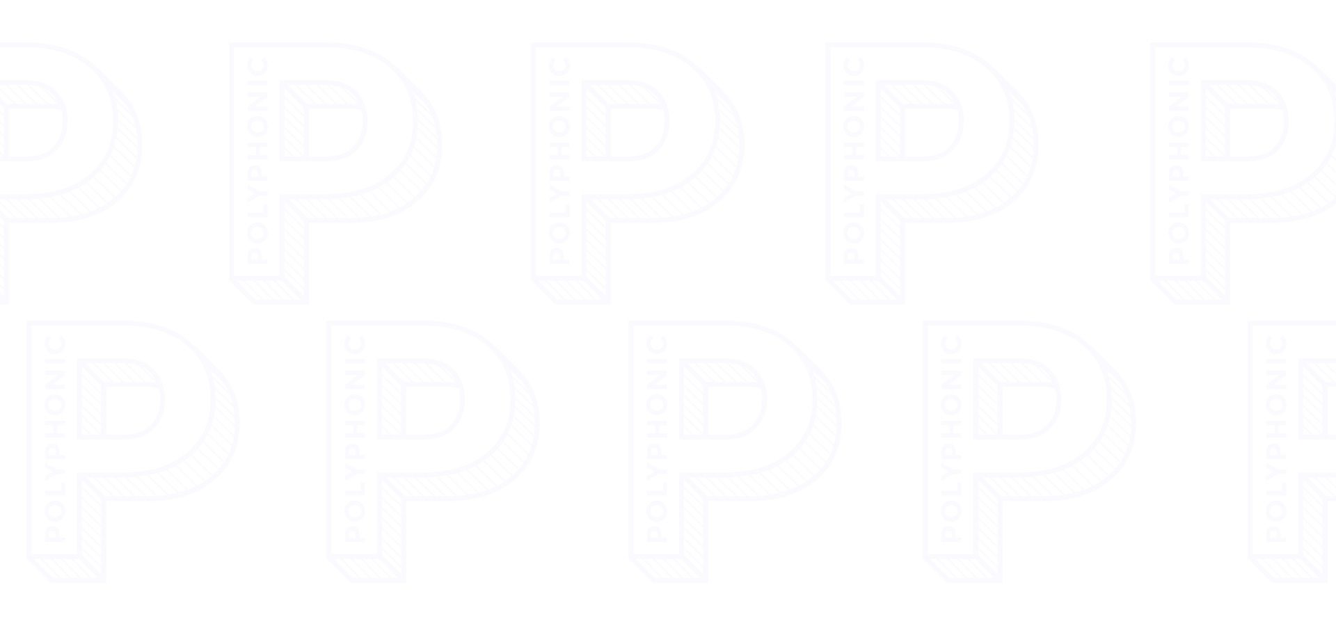 A white logo of the word happy