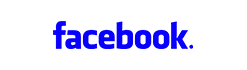 A blue facebook logo on a black background