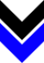 A black and blue background with an arrow.