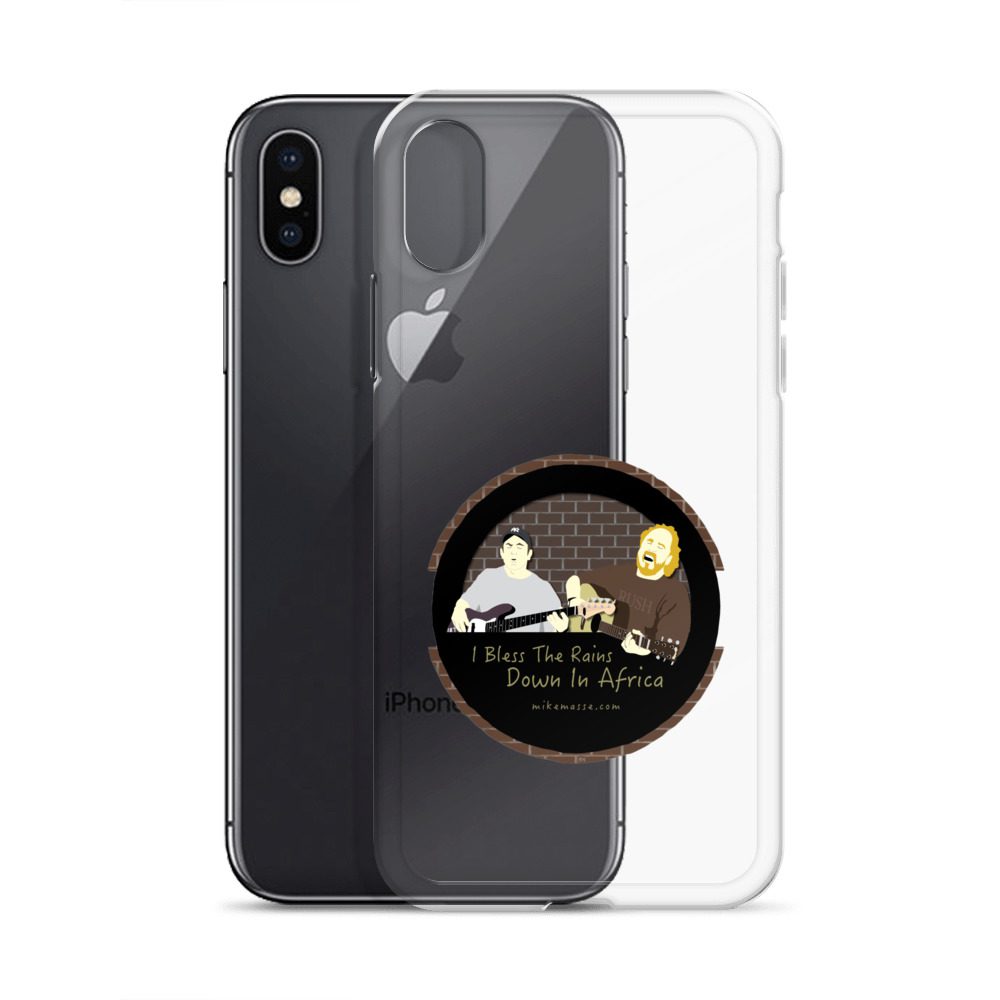 A phone case that is sitting on top of someones iphone.