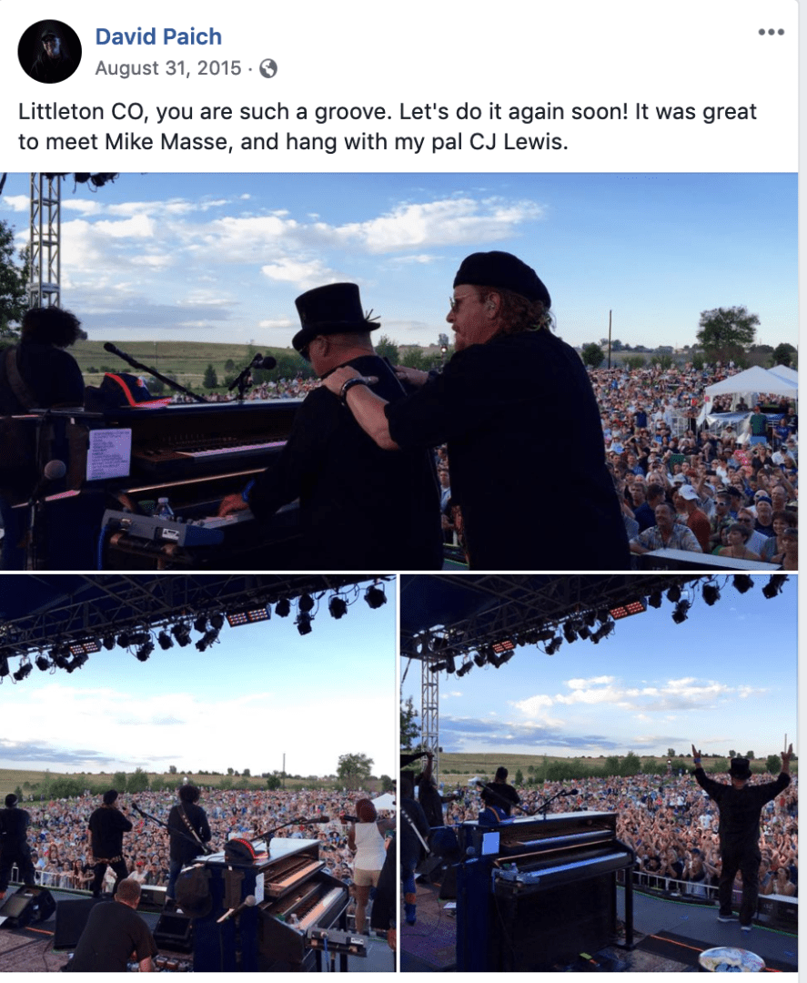 A collage of photos with the band little big town.